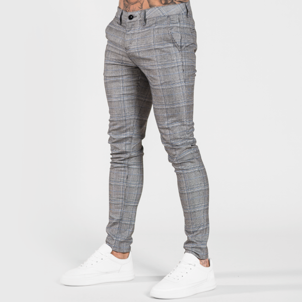 Viera Chino - Grey Check Fashion