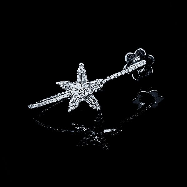 #LVNA2024 | Star Deco Paved Diamond Earrings 14kt (One Earpiece only) Hot on Sale