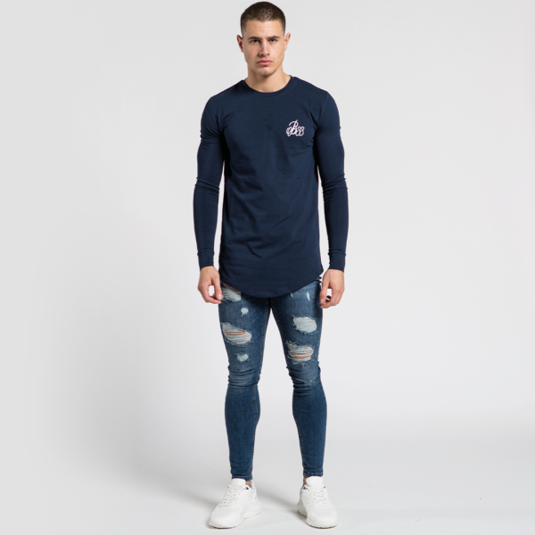 Signature Long Sleeve Tee - Midnight Navy For Cheap