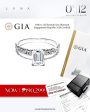 1.00ct L SI2 Emerald Cut Diamond Engagement Ring 18kt | GIA Certified Supply