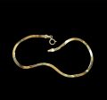 #GOLD2024 | 18K Golden Flat Chain Bracelet on Sale