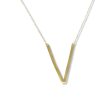 #GOLD2024 | 18K Large Golden Alphabet Letter Necklace 18kt 20” Online Hot Sale