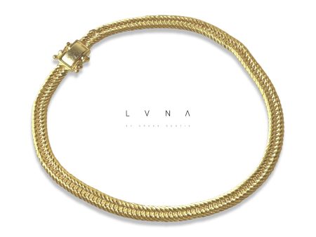 #GOLD2024 | 18K Golden Triple Lock Unisex Bracelet on Sale