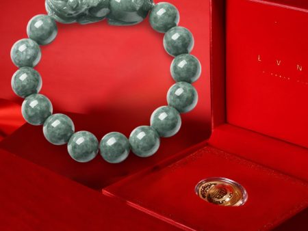 THE VAULT | Genuine Natural Jadeite Pixiu Bead Bracelet Fashion