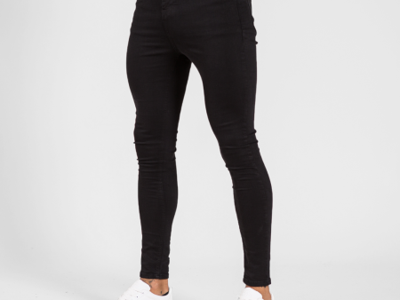 Luca Skinny Stretch Jeans - Signature Jet Black Sale