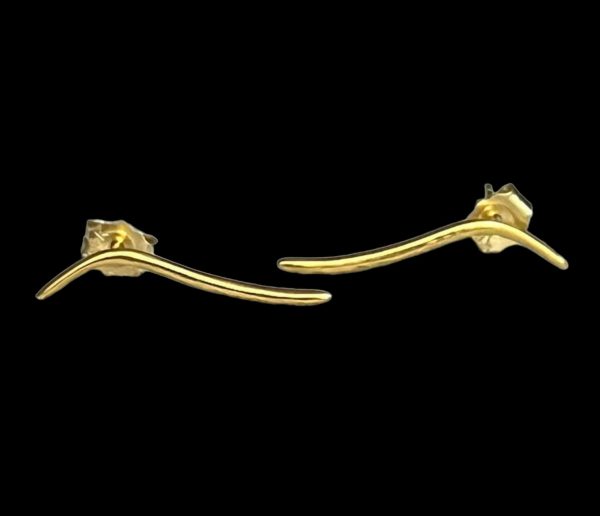 #GOLD2024 | 18K Golden Thorn Stud Earrings Supply