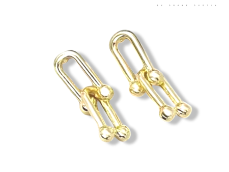 #GOLD2024 | 18K Golden Hardware Stud Earrings Sale