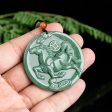 THE VAULT | Genuine Natural Hand Carved Jadeite Zodiac Necklace Cheap