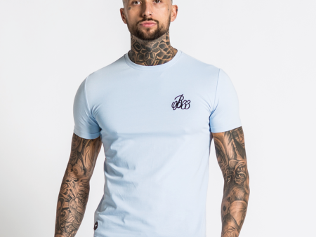 Signature Tee - Light Blue Discount