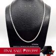 Fine Jewelry Tennis Diamond Necklace 14kt For Sale