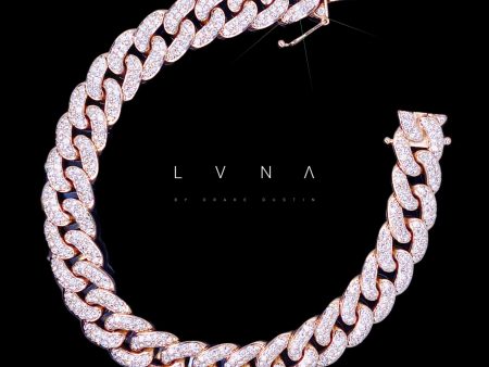 Unisex Rosegold Full Chain Diamond Bracelet 18kt Discount