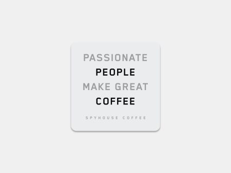 Passionate People Sticker – White Cheap