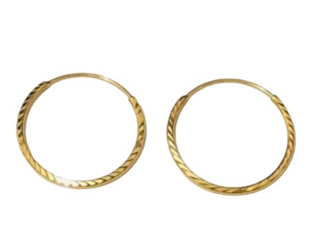 #GOLD2024 | 18K Golden 15mm Hoop Earrings Discount