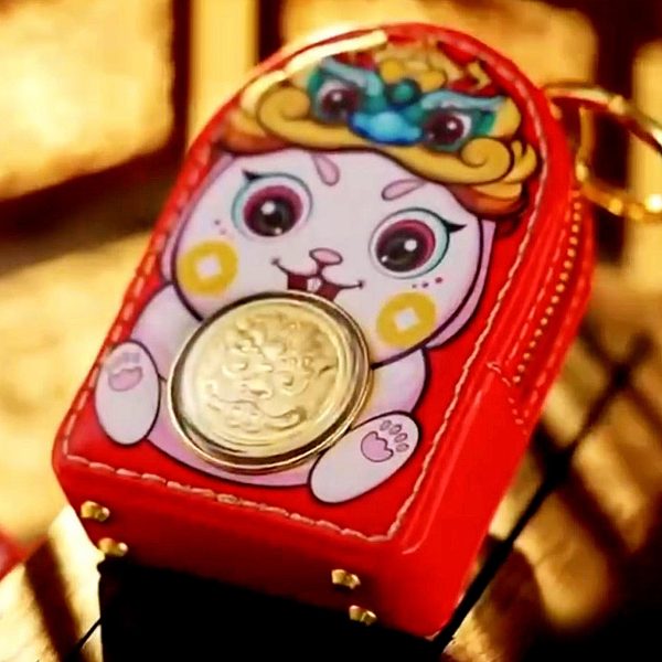 THE VAULT | 24K Pure Gold Spinning Coin (999.9au) Lucky Gold Cat Coin Purse Online Sale