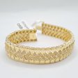 Golden Eternity Weaved Diamond Bracelet 18kt 6.75” Supply