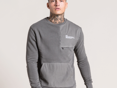 Karel Crew Sweater - Grey For Sale