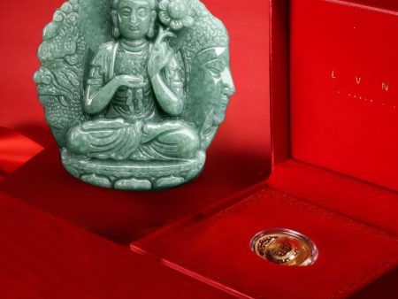 THE VAULT | Genuine Natural Hand Carved Jadeite Buddha Necklace Supply