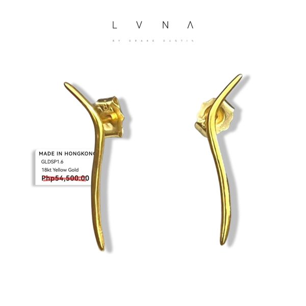 #GOLD2024 | 18K Golden Thorn Stud Earrings Supply