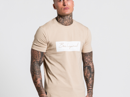 Singel Tee - Sand Hot on Sale