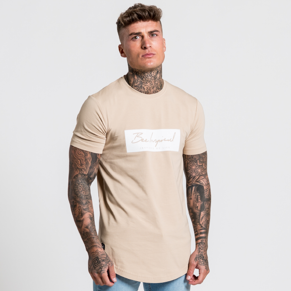 Singel Tee - Sand Hot on Sale