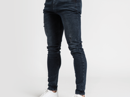 Aguero Relaxed Fit Jeans - Dark Blue For Sale