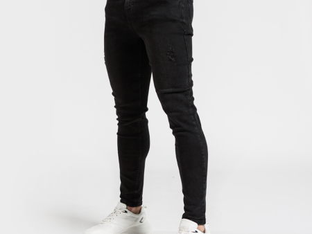 Aguero Relaxed Fit Jeans - Black on Sale