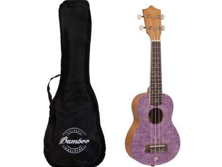 Ukulele Bamboo Soprano U-21-CROWN funda Hot on Sale