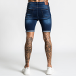 Luca Skinny Stretch Short - Distressed Blue Supply