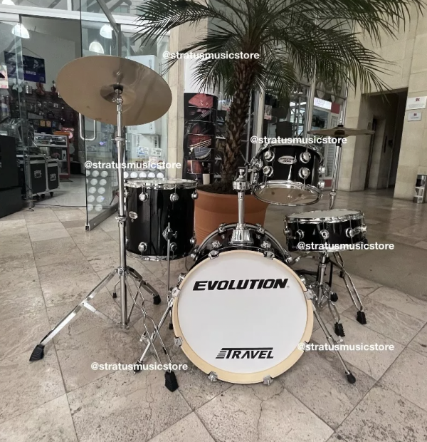 BATERIA EVOLUTION 4 PZAS NEGRA BRILLANTE Discount