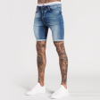 Signature Skinny Stretch Short - Light Blue For Discount