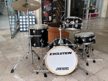 BATERIA EVOLUTION 4 PZAS NEGRA BRILLANTE Discount