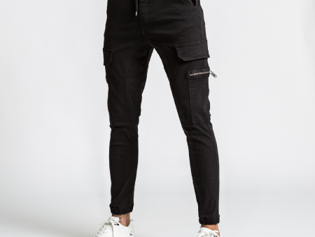 Argent Cargo Pants - Black Hot on Sale