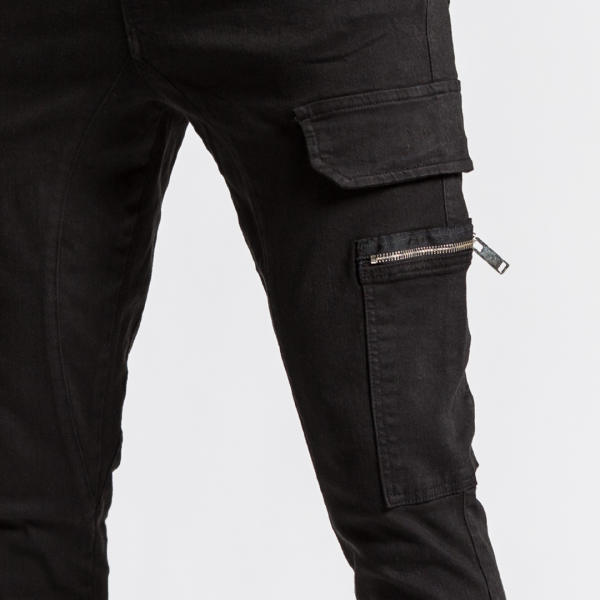 Argent Cargo Pants - Black Hot on Sale